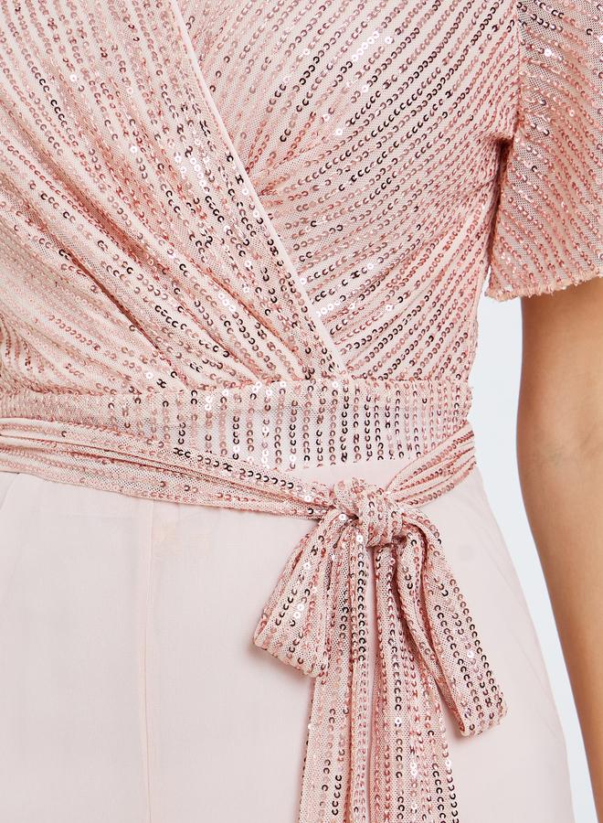 ستايلي جمبسوت لف مزين بالترتر - Image 2